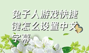 兔子人游戏快捷键怎么设置中文字幕