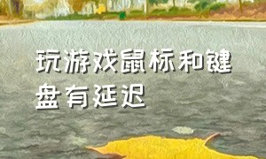 玩游戏鼠标和键盘有延迟（无线键盘玩游戏有延迟该怎么解决）