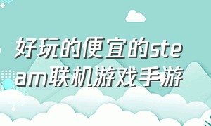 好玩的便宜的steam联机游戏手游