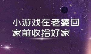 小游戏在老婆回家前收拾好家