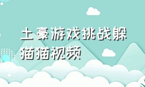 土豪游戏挑战躲猫猫视频