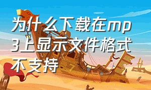 为什么下载在mp3上显示文件格式不支持（为什么下载在mp3上显示文件格式不支持）