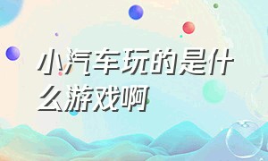 小汽车玩的是什么游戏啊