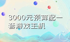 3000元预算配一套游戏主机（3000预算买什么显卡）