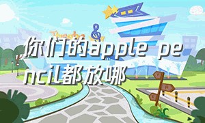 你们的apple pencil都放哪（applepencil平时不用的时候怎么放）