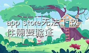 app store无法下软件需要验证