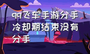 qq飞车手游分手冷却期结束没有分手