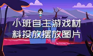 小班自主游戏材料投放摆放图片（幼儿园小班户外分散游戏投放材料）