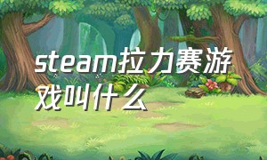 steam拉力赛游戏叫什么（拉力赛游戏steam免费送）