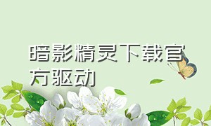 暗影精灵下载官方驱动