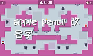 apple pencil 改名字