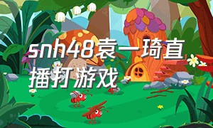 snh48袁一琦直播打游戏