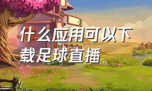 什么应用可以下载足球直播（足球直播app官方下载免费的）