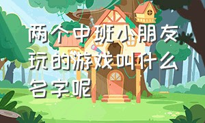 两个中班小朋友玩的游戏叫什么名字呢（幼儿园一般玩的游戏是什么游戏）