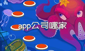 app公司哪家（app公司最新消息）