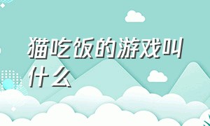 猫吃饭的游戏叫什么