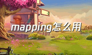 mapping怎么用