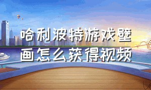 哈利波特游戏壁画怎么获得视频（哈利波特游戏官网）