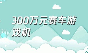 300万元赛车游戏机