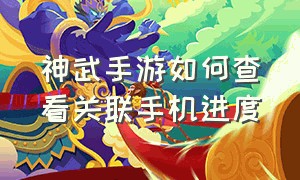 神武手游如何查看关联手机进度