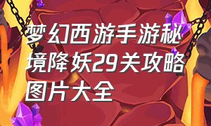 梦幻西游手游秘境降妖29关攻略图片大全