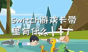 switch游戏卡带里有什么（switch游戏卡带有什么游戏）