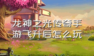 龙神之光传奇手游飞升后怎么玩（龙神之光传奇手游线下版在哪下）