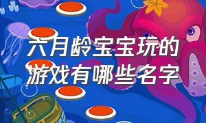 六月龄宝宝玩的游戏有哪些名字（十大适合宝宝的游戏排行榜）