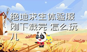 绝地求生体验服刚下载完 怎么玩儿（下载绝地求生体验服后怎么登录）