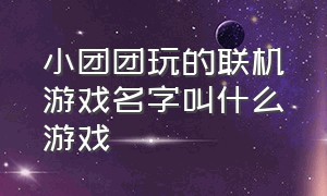 小团团玩的联机游戏名字叫什么游戏（steam小团团玩的联机游戏叫什么）