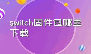 switch固件包哪里下载（switch固件11.0.0）