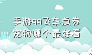 手游qq飞车点券宠物哪个最好看（手游qq飞车点券宠物哪个最好看一点）