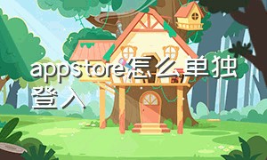 appstore怎么单独登入（apple store单独登陆）