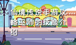 仙境传说手游攻略巫师的技能介绍