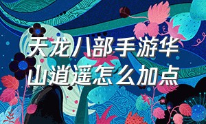 天龙八部手游华山逍遥怎么加点（天龙八部手游逍遥经脉怎么搭配）