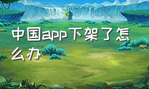 中国app下架了怎么办（app被下架已经下载的还能用吗）
