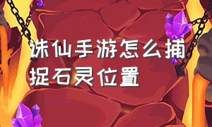 诛仙手游怎么捕捉石灵位置（诛仙手游官服官网）