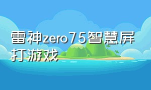 雷神zero75智慧屏打游戏