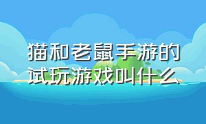 猫和老鼠手游的试玩游戏叫什么（猫和老鼠官方手游游戏介绍）