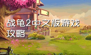 战龟2中文版游戏攻略
