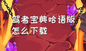 驾考宝典哈语版怎么下载（哈萨克语版驾考宝典怎么下载）