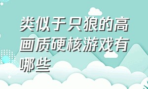 类似于只狼的高画质硬核游戏有哪些