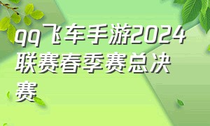 qq飞车手游2024联赛春季赛总决赛