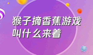 猴子摘香蕉游戏叫什么来着（猴子荡秋千吃香蕉是什么游戏）