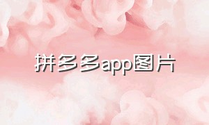 拼多多app图片（拼多多app是下载的吗）