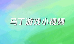 马丁游戏小视频