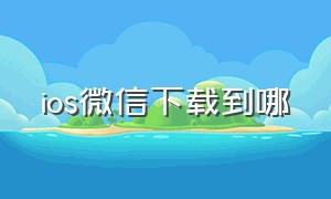 ios微信下载到哪（ios微信双开 免费）