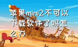 苹果mini2不可以下载软件了吗怎么办