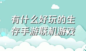 有什么好玩的生存手游联机游戏（好玩的生存手游可联机）