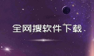 全网搜软件下载